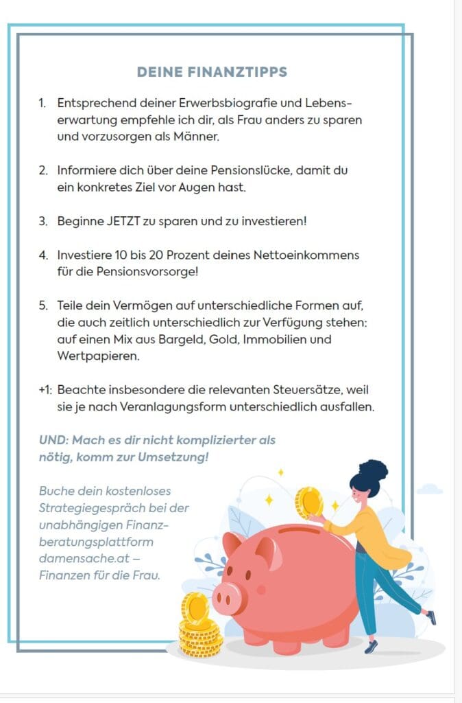 Damensache-Tipps von Dr. Marietta Babos zur Anlage
